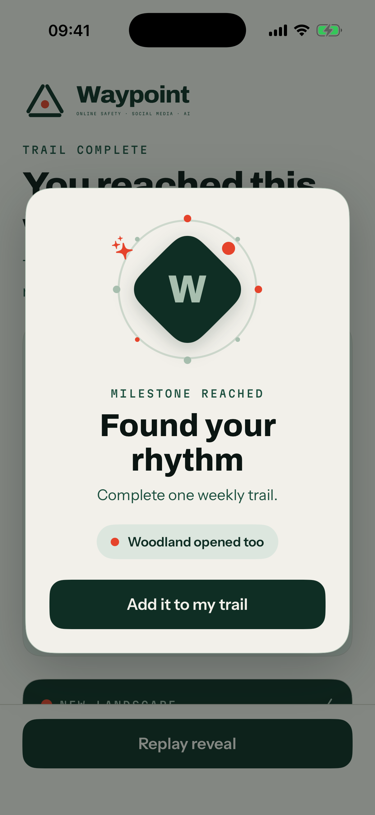 Waypoint Trail milestone celebration